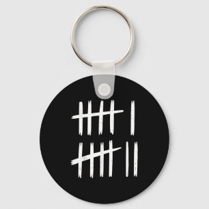 6 7 Number 67 Six Seven Tally Marks Meme Mens Boys Key Ring