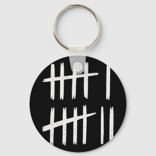 6 7 Number 67 Six Seven Tally Marks Meme Mens Boys Key Ring