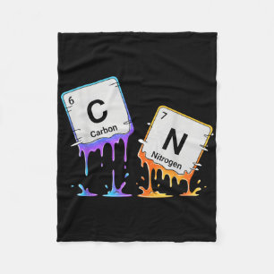 6 7 Periodic Table Meme Science Chemistry Nerd Hum Fleece Blanket