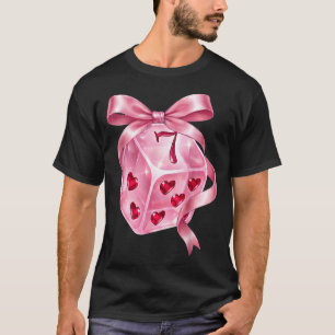 6 7 Preppy Valentine Y2k Funny Coquette Nk Dice Bo T-Shirt