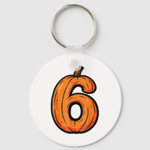 6 7 Pumpkin Funny Six Seven Meme Halloween Costume Key Ring