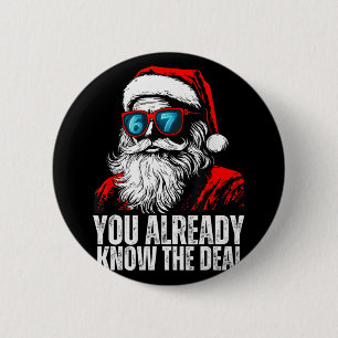 6 7 Santa Face Six Seven Meme Funny 67 Christmas F Cm Round Badge