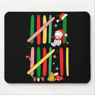 6 7 Six Seven 67 Meme Tally Marks Counting Christm Mouse Mat
