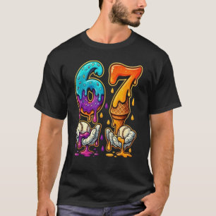 6 7 Six Seven Baseball Drip Gen Z Alpha Meme Slang T-Shirt