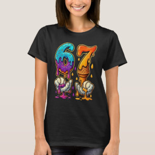 6 7 Six Seven Baseball Drip Gen Z Alpha Meme Slang T-Shirt
