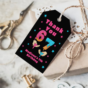 6 7 Six Seven Birthday Thank You Gift Tags