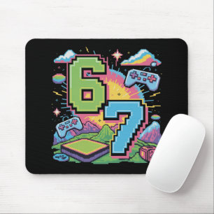 6 7 Six Seven Gaming Gen Z Alpha Meme Slang  Mouse Mat