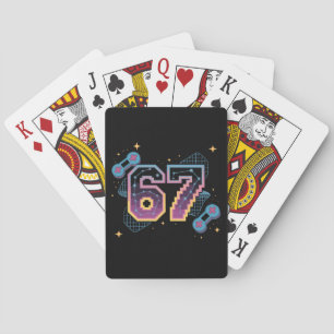 6 7 Six Seven Gaming Gen Z Alpha Meme Slang Playing Cards