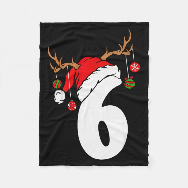 6 7 Six Seven Gen Z Alpha Meme Slang Merry Christm Fleece Blanket (Front)