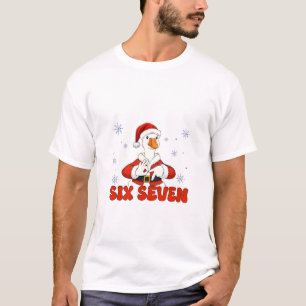 6 7 Six Seven Hand Gen Z Alpha Goose Christmas T-Shirt