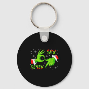6 7 Six Seven Hand Gen Z Alpha Meme Slang Xmas Chr Key Ring