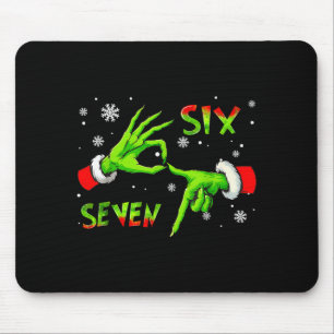 6 7 Six Seven Hand Gen Z Alpha Meme Slang Xmas Chr Mouse Mat