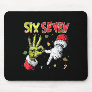 6 7 Six Seven Hand Gen Z Alpha Meme Slang Xmas Chr Mouse Mat