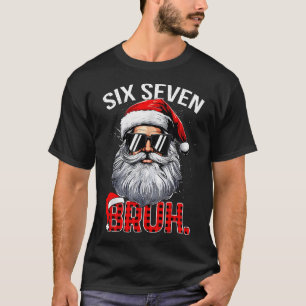 6 7 Six Seven Hand Gen Z Alpha Meme Slang Xmas Chr T-Shirt