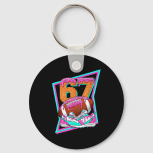 6 7 Six Seven Meme American Football Drip Number 6 Key Ring