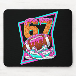 6 7 Six Seven Meme American Football Drip Number 6 Mouse Mat