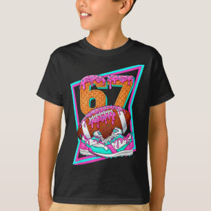6 7 Six Seven Meme American Football Drip Number 6 T-Shirt