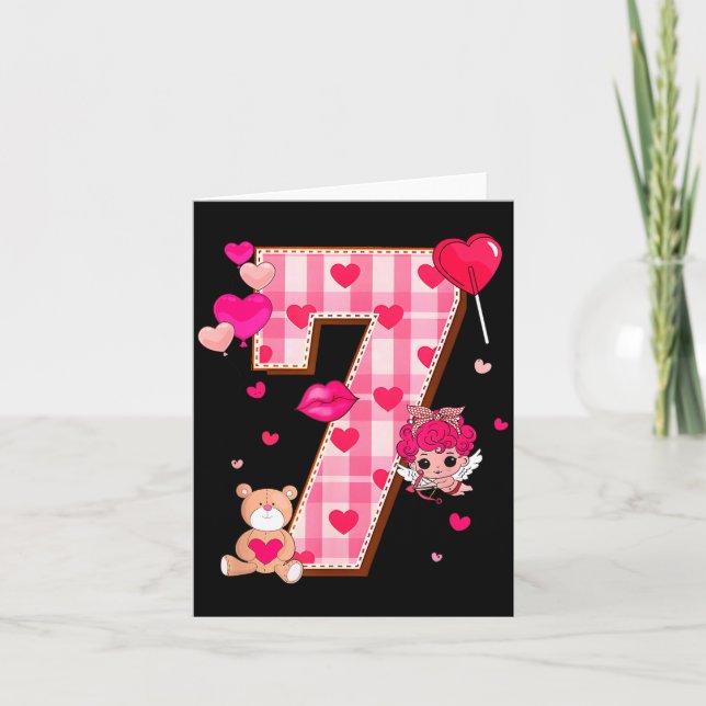 6 7 Six Seven Meme Slag Gen Alpha Valentine Matchi Card (Front)