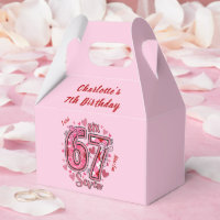 6 7 Six Seven Meme Trend Pink Girls 7th Birthday