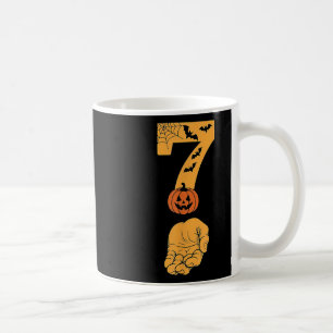 6 7 Six Seven Meme With Hand Spider Web Halloween Coffee Mug