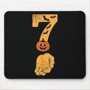 6 7 Six Seven Meme With Hand Spider Web Halloween Mouse Mat