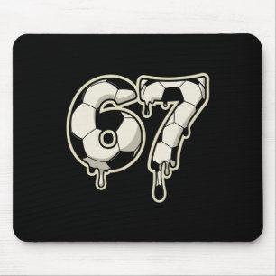 6 7 Soccer Ll Drip Graphic Six Seven Meme  Mouse Mat