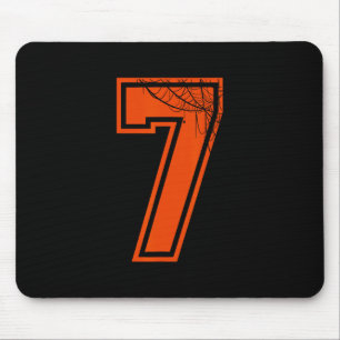 6 7 Spider Web Funny Halloween Costume Tee Mouse Mat
