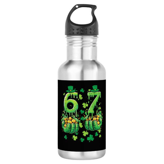 6 7 St Patricks Day 532 Ml Water Bottle (Front)