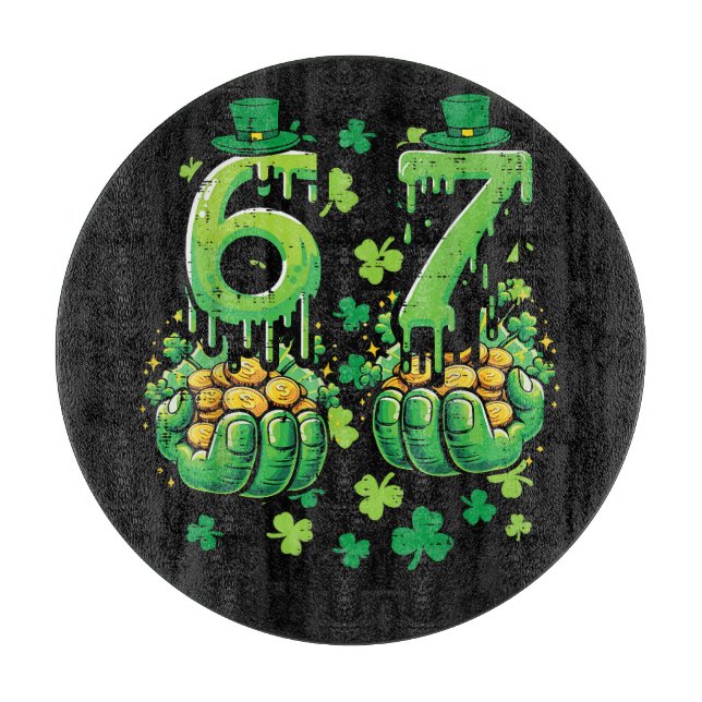 6 7 St Patricks Day Cutting Board (Front)
