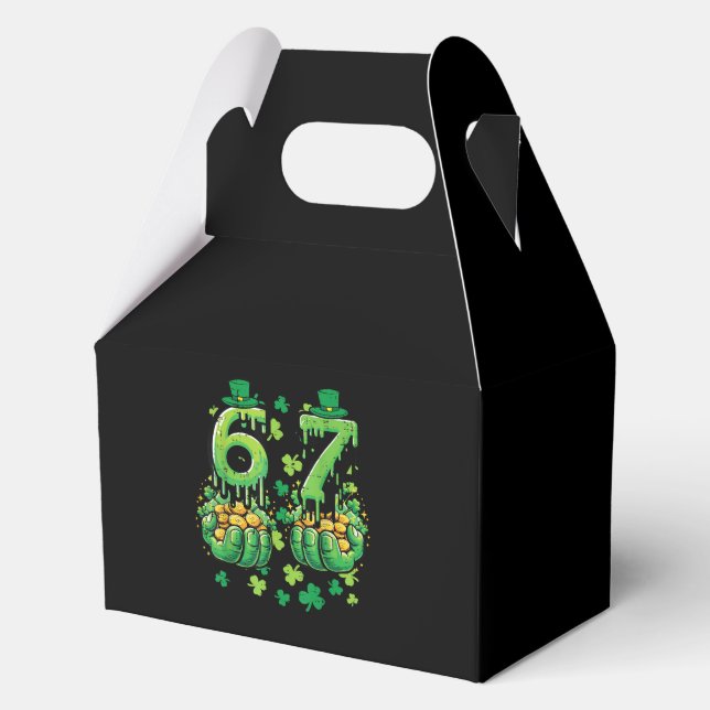 6 7 St Patricks Day Favour Box (Front)