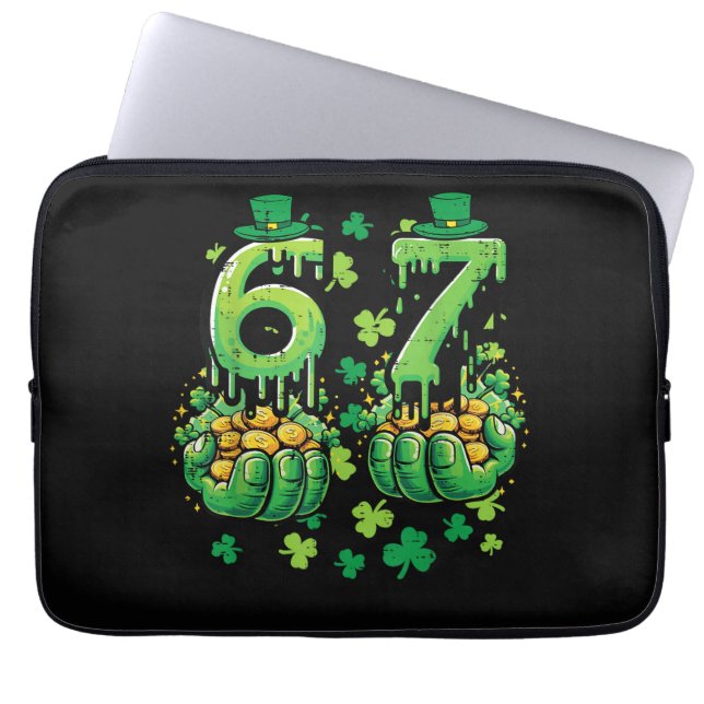 6 7 St Patricks Day Laptop Sleeve (Front)