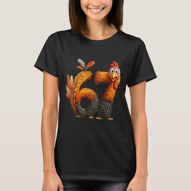 6 7 Thanksgiving Funny Turkey Thanksgiving 67 Men  T-Shirt (Front)