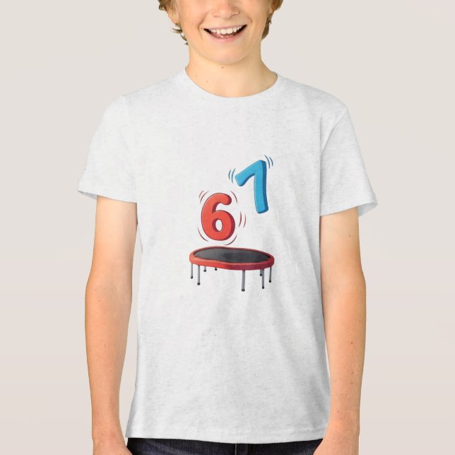 6 7 Trampoline Tri-Blend Shirt (Front)