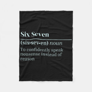 6 7 Trendy Mom 67 Teacher Team Funny Viral Phrase Fleece Blanket