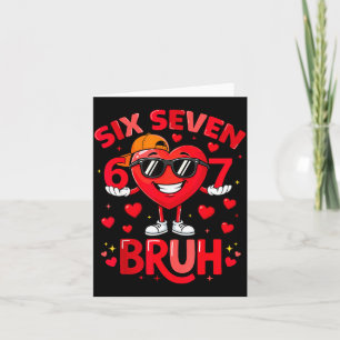 6 7 Valentines Day Shirt Men Boys Funny Heart Meme Card