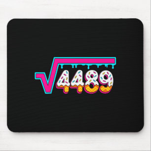 6 7 Vintage Funny Meme Square Root 4489 Slang Math Mouse Mat