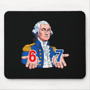 6 7 Washington Funny 67 Costume Meme Six Seven Kid Mouse Mat