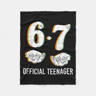 6+7 Year Old Boys Girls Teenager 13th Birthday Fun Fleece Blanket