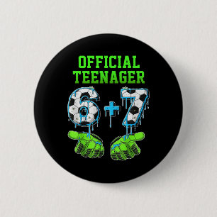 6+7 Year Old Boys Teenager 13th Birthday Funny 67 6 Cm Round Badge