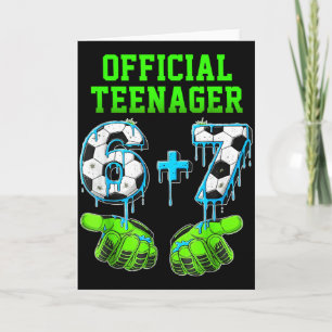 6+7 Year Old Boys Teenager 13th Birthday Funny 67  Card