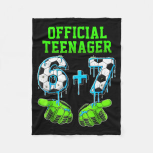 6+7 Year Old Boys Teenager 13th Birthday Funny 67  Fleece Blanket
