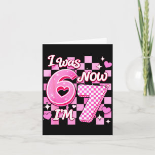6 7 years old birthday girl was 6 7 67 meme kids6 card