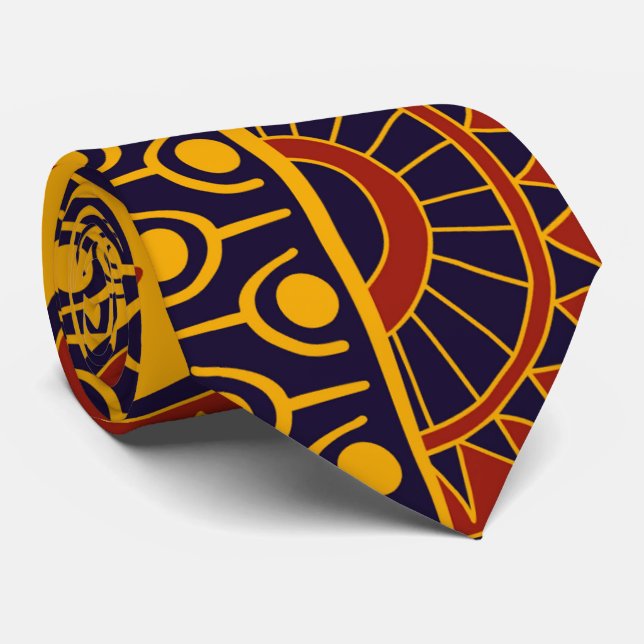 #6 African print tie (Rolled)