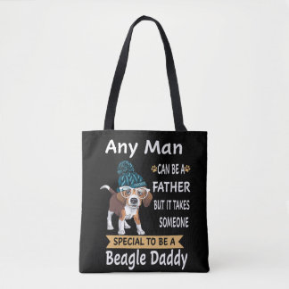 6 Any Man Beagle Daddy Tote Bag
