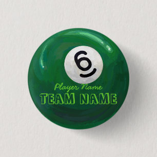 6 Ball 3 Cm Round Badge