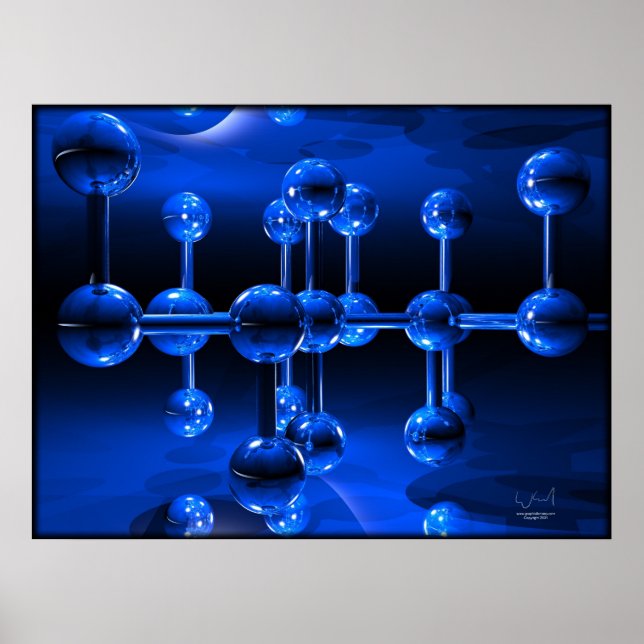 6 Balls Abstract Poster (Front)