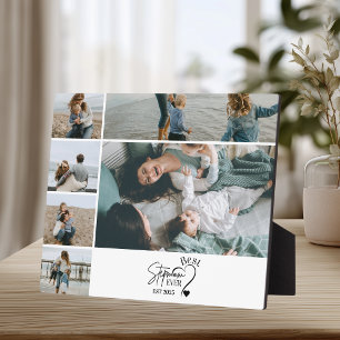 6 Best Stepmom Ever Custom Photo Collage  Plaque