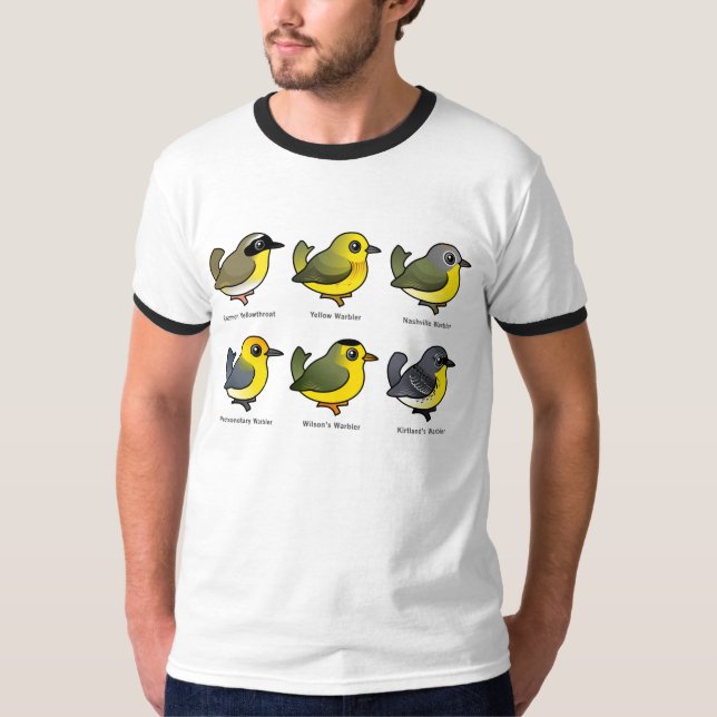 6 Birdorable Warblers T-Shirt (Front)