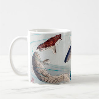6 Carps Swimming by Yoshitoshi Coffee Mug