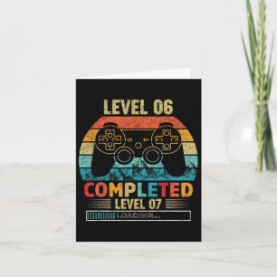 6 Completed Level 7 Loading 6th Birthday Video Gam Card
